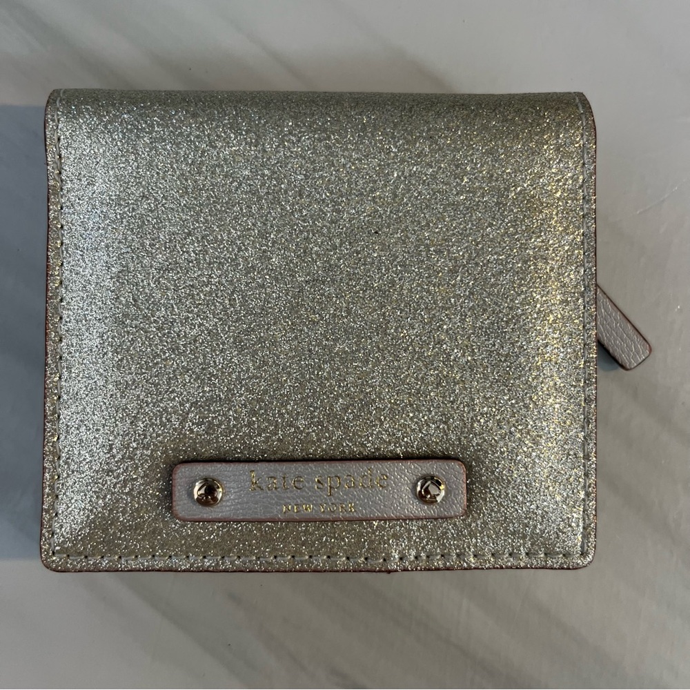 Kate Spade Silver Glitter Wallet